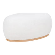 Manhattan Pouf - Pouf, teddy, white 54,5x88,5x36 cm, HN1235