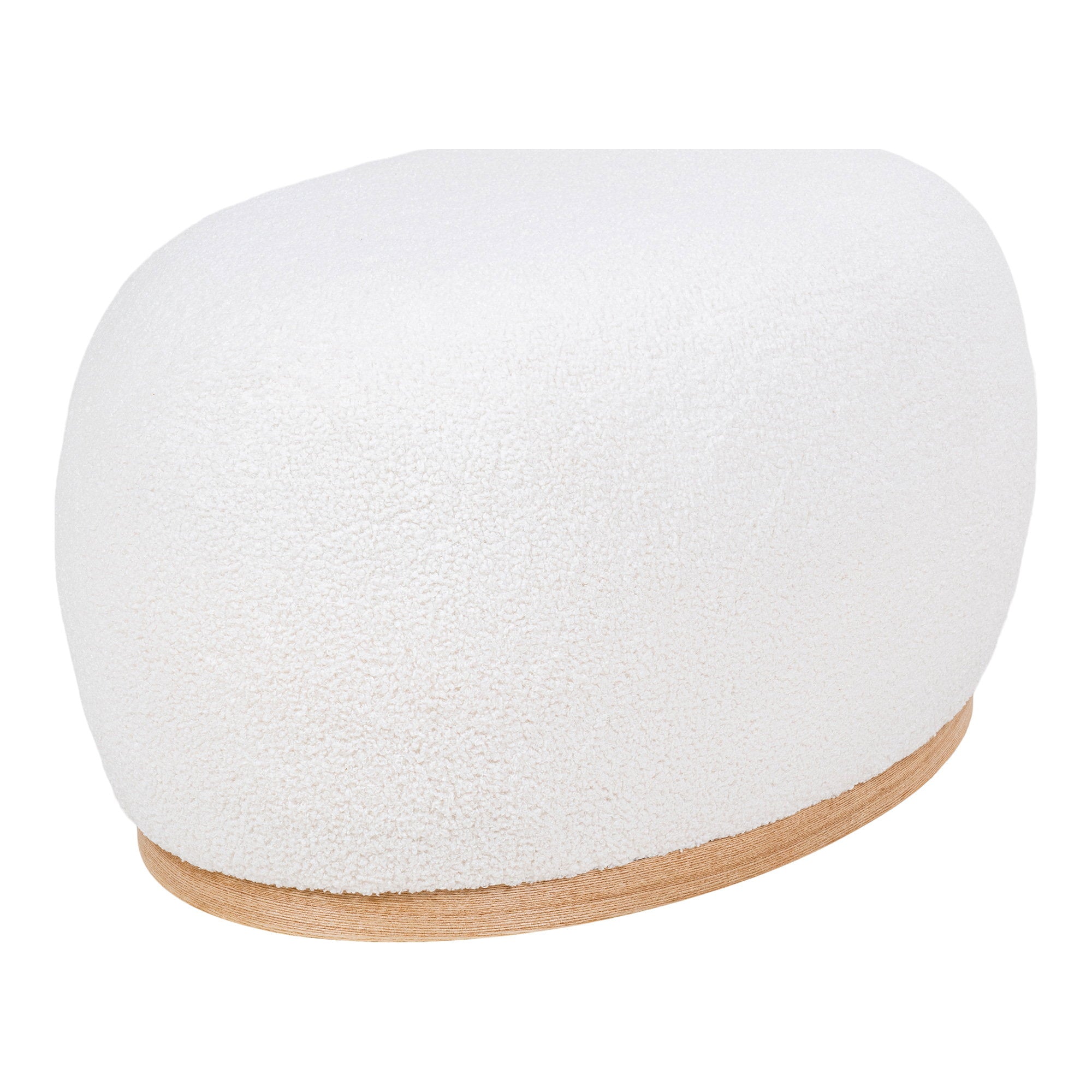 Manhattan Pouf - Pouf, teddy, white 54,5x88,5x36 cm, HN1235