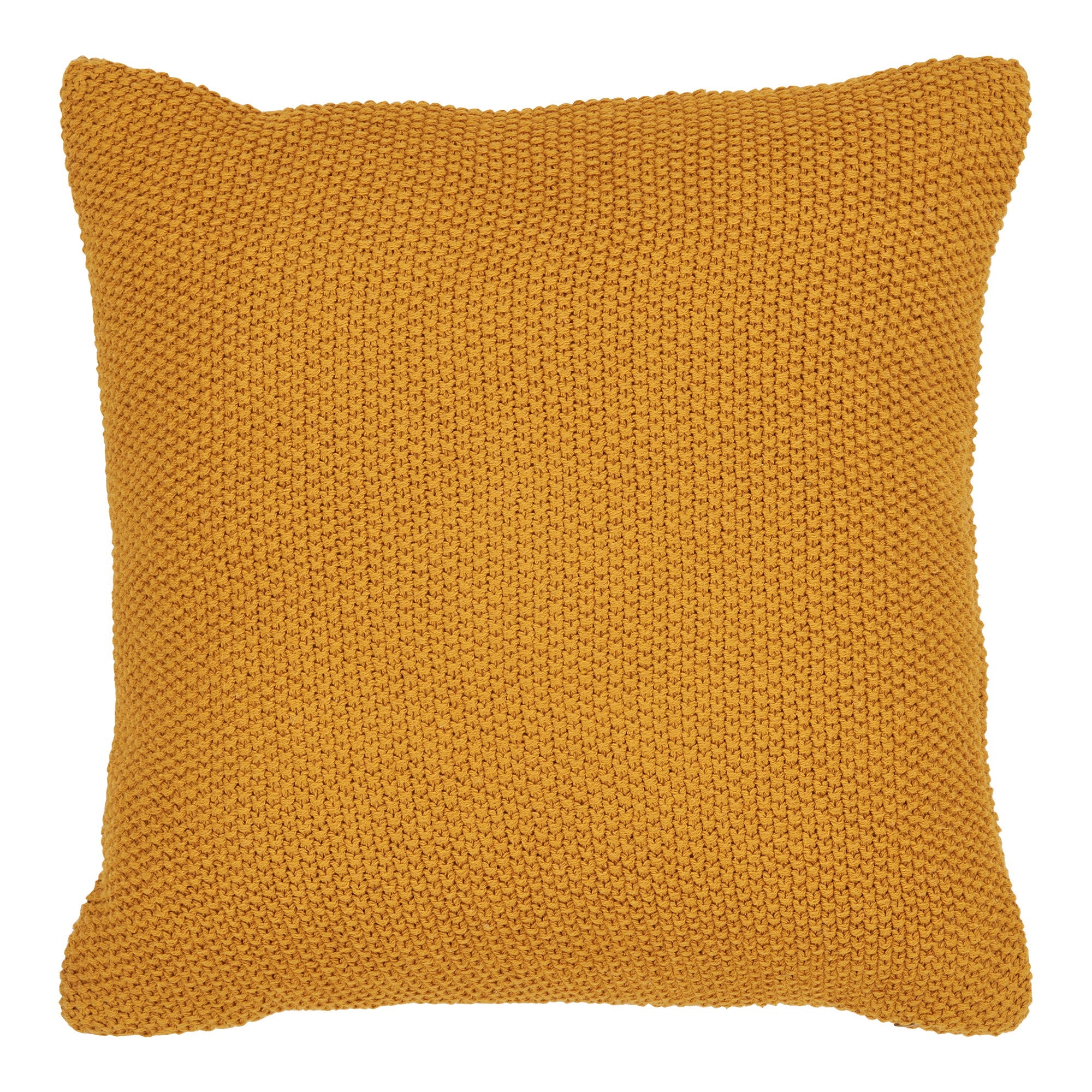 Santos Cushion - Cushion, recycled cotton, ochre 45x45 cm