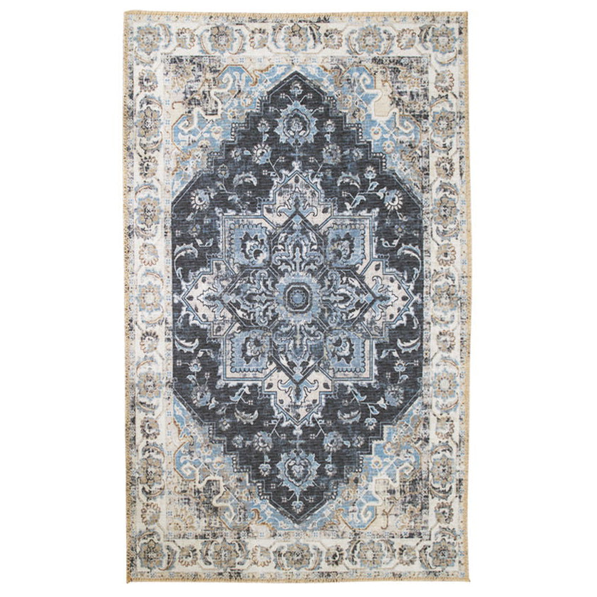 Serena 160x230cm gewebter Teppich - Blau & Creme