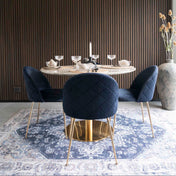 Serena 160x230cm gewebter Teppich - Blau & Creme