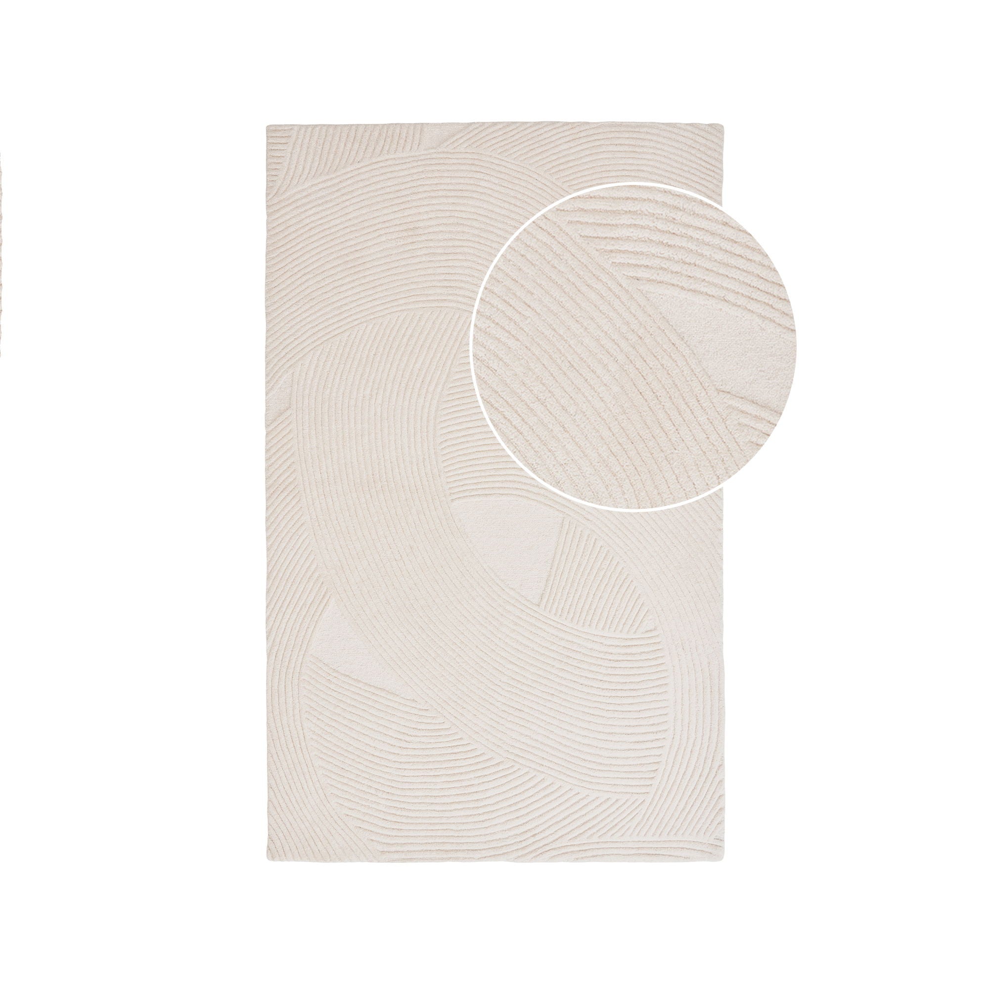 Eira 160x230 cm Wollteppich – Elfenbein