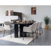 Aila 160x230cm Wollteppich – Hellbraun & Elfenbein