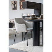 Aila 160x230cm Wollteppich – Hellbraun & Elfenbein