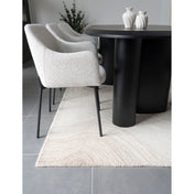 Aila 160x230cm Wollteppich – Hellbraun & Elfenbein