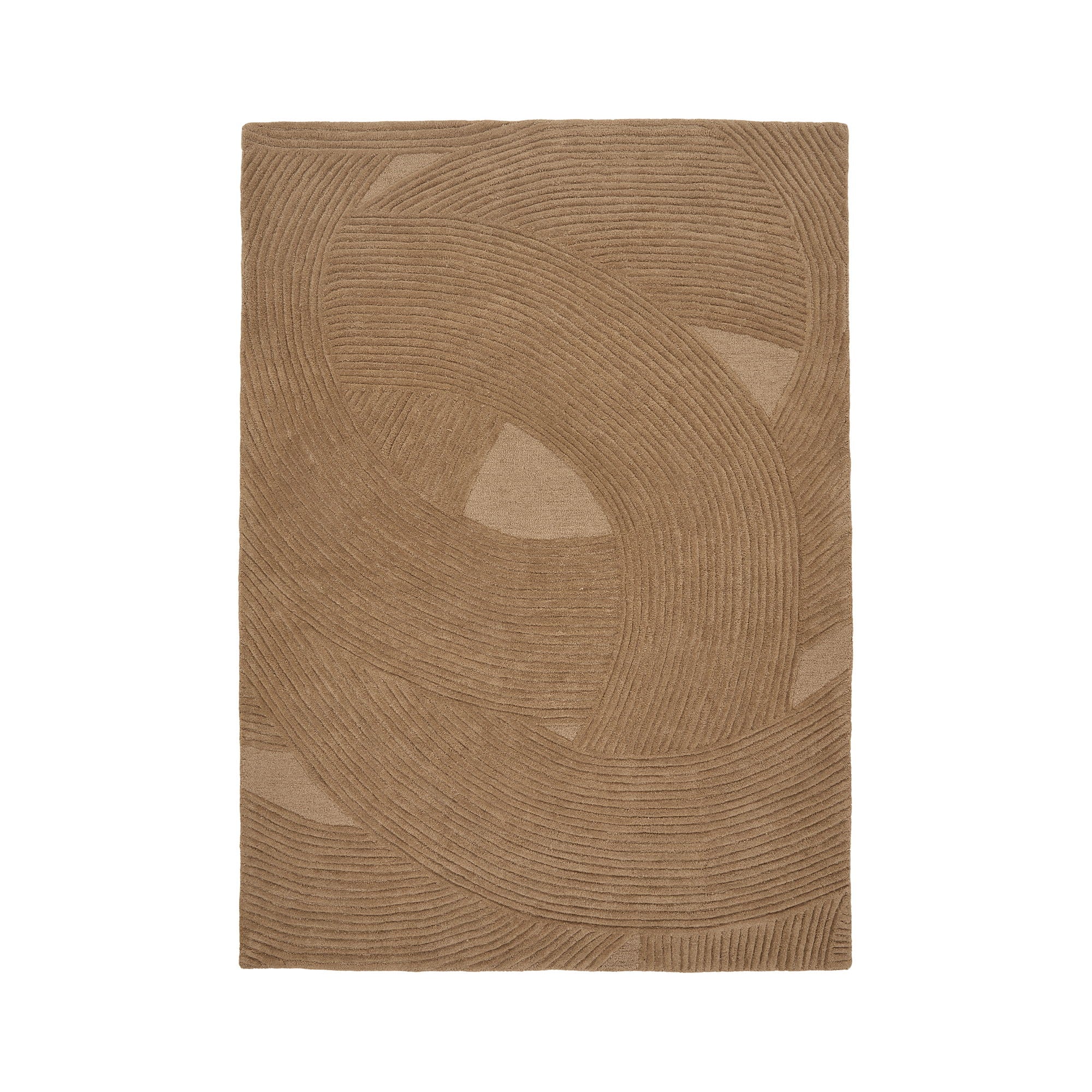 Svala 160x230 cm Wollteppich – Braun