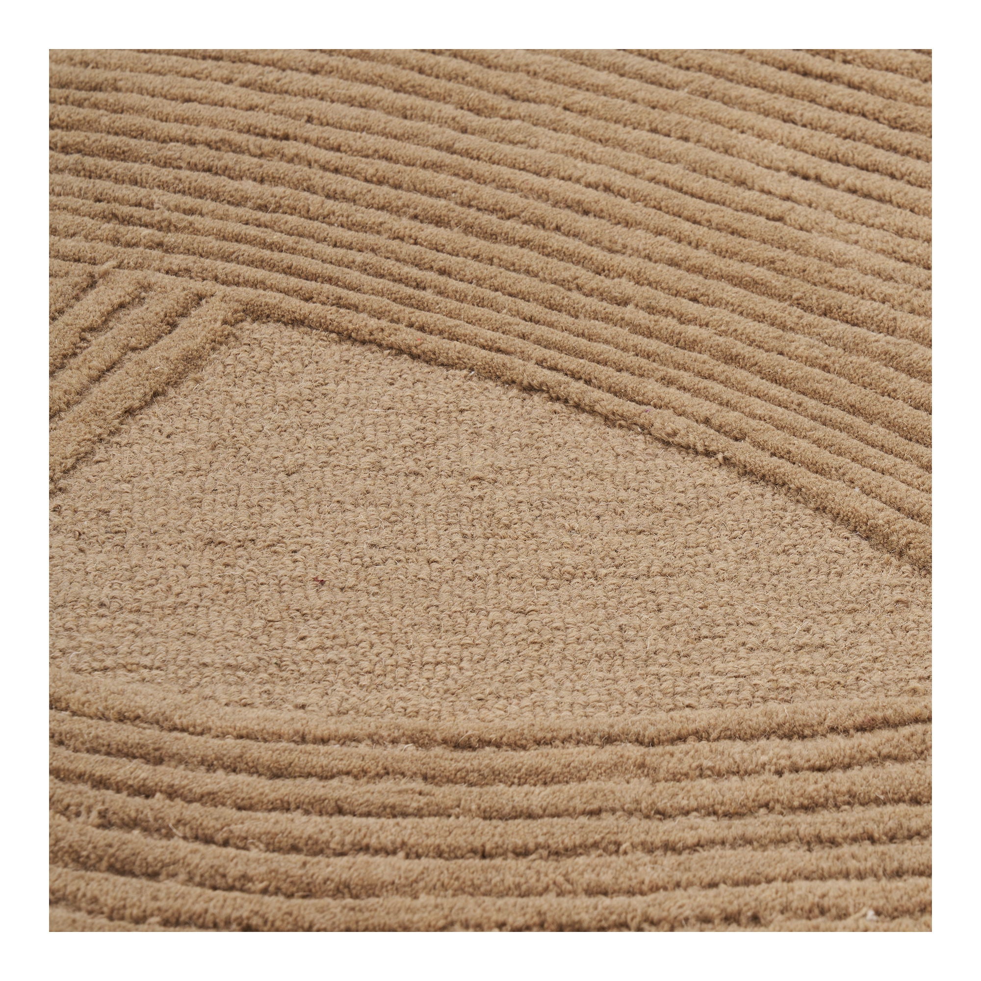 Svala 160x230 cm Wollteppich – Braun