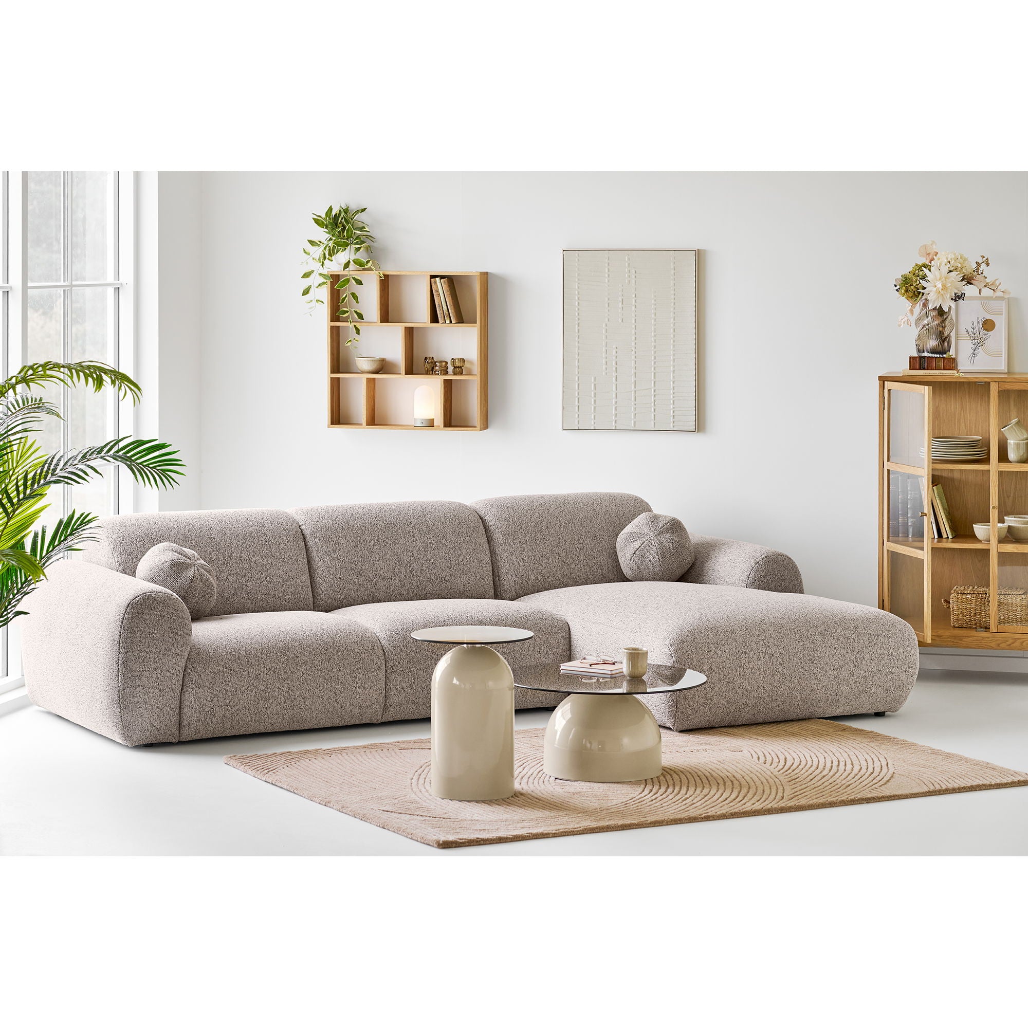 Svala 160x230 cm Wollteppich – Braun
