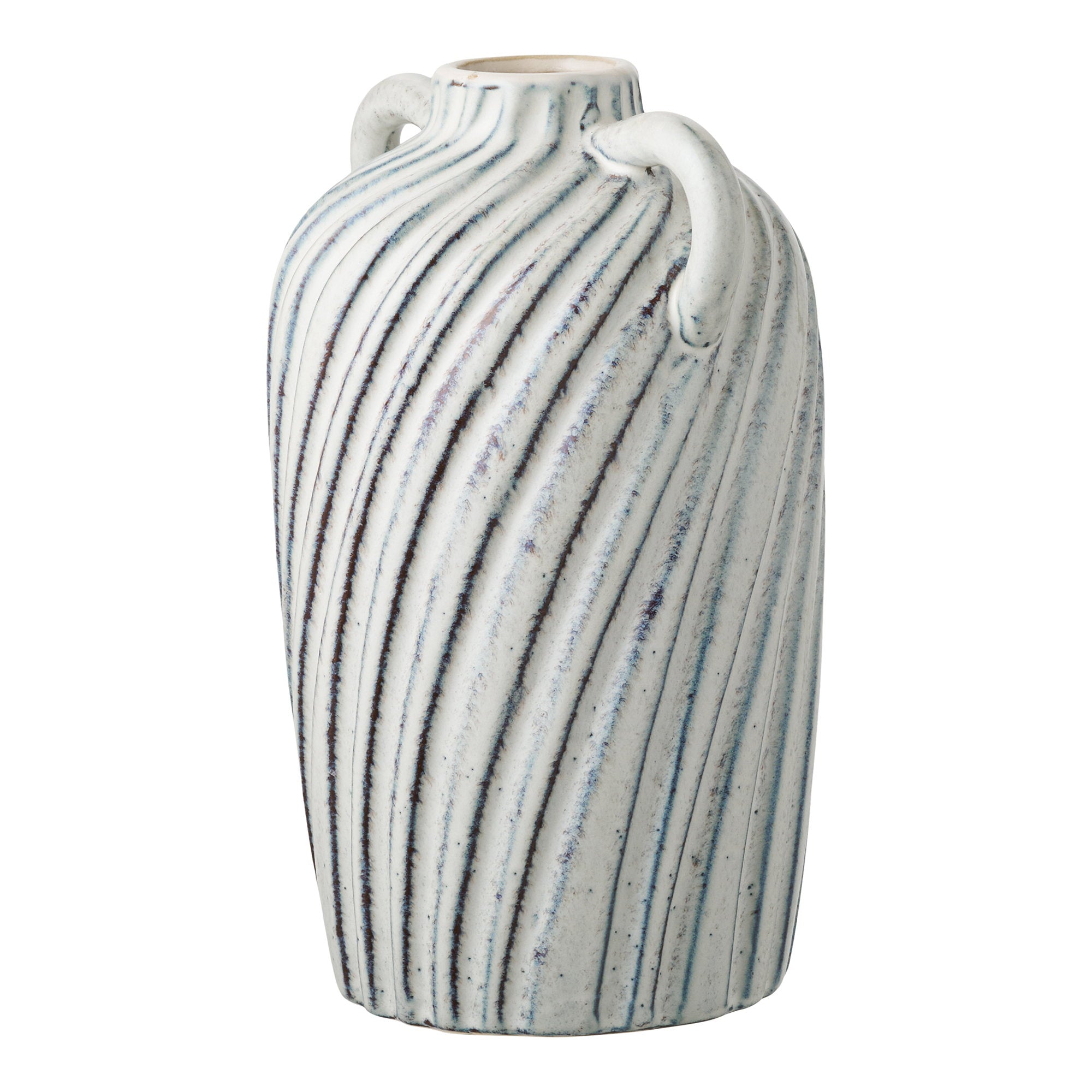 Vase - Vase, ceramic, blue 15,5x14x22 cm