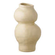 Vase - Vase, ceramic, beige ø10,5x19,5 cm